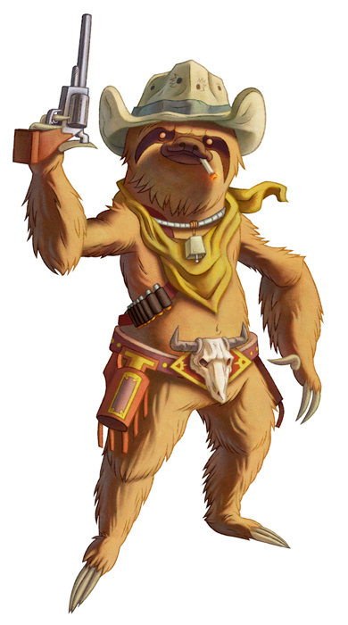 My character design, the slowest gunslinger in the west. : r/sloths